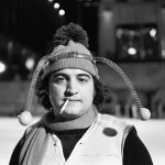 John Belushi as Bumble Bee at Skating Rink