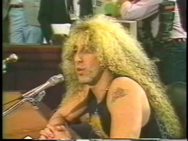 Dee Snider at PMRC Senate Hearing