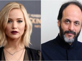 Jennifer Lawrence e Luca Guadagnino, qui ritratti in un collage di due primi piani, collaboreranno nel film Brutal Rites.