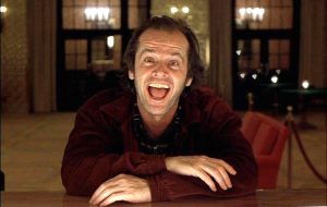 Jack Nicholson in una scena tratta dal Film Shining