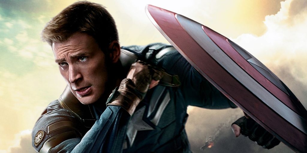 Chris Evans nei panni di Steve Rogers