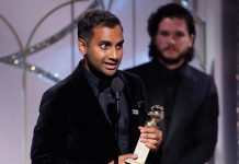 Aziz Ansari riceve il Golden Globe