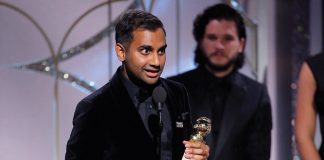 Aziz Ansari riceve il Golden Globe