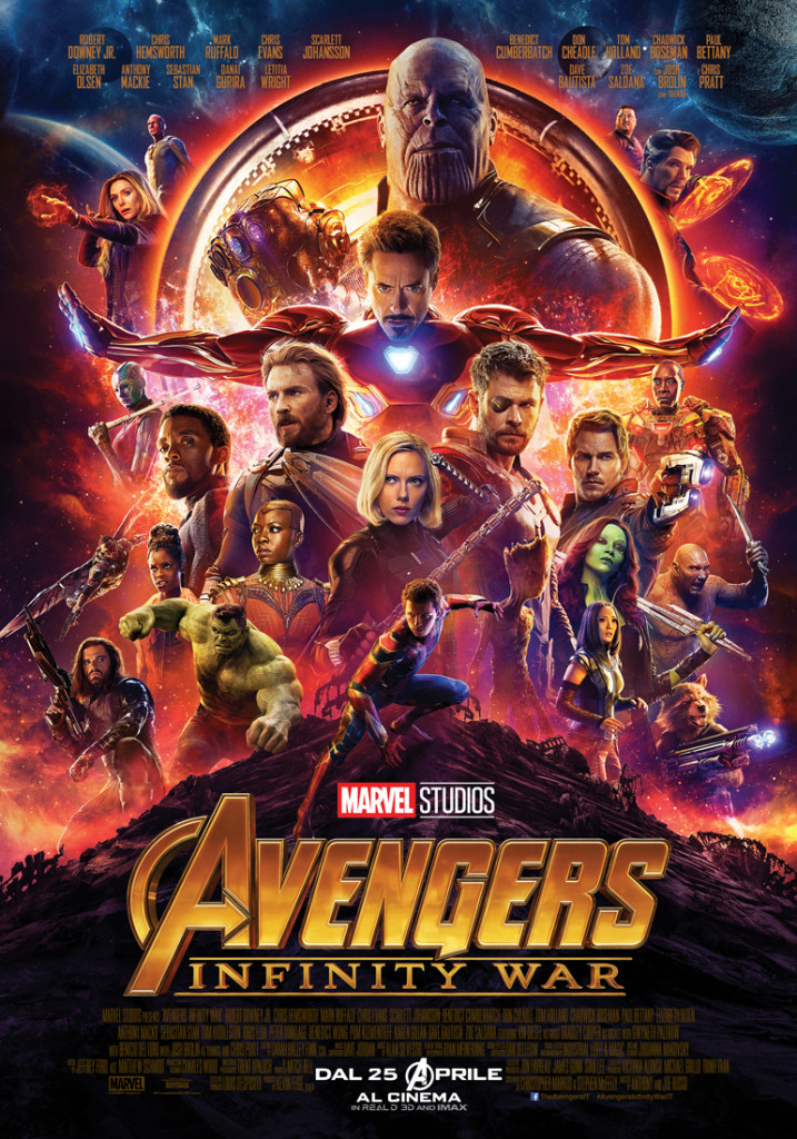 Avengers infinity war poster italiano
