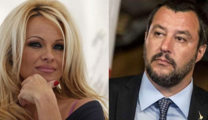 Pamela Anderson attacca, Salvini risponde