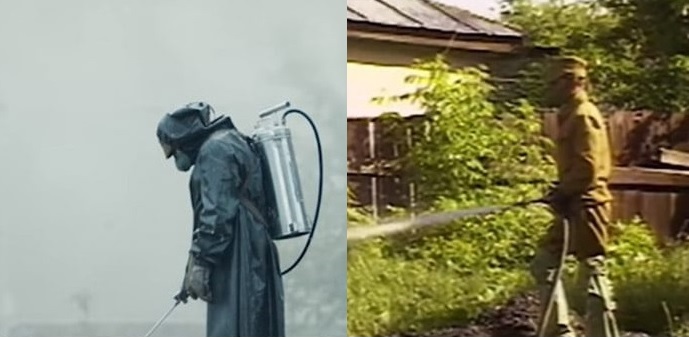 Chernobyl, confronto tra la serie TV e i filmati reali