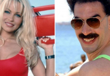 Pamela Anderson e Sacha Baron Cohen