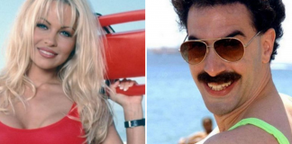 Pamela Anderson e Sacha Baron Cohen