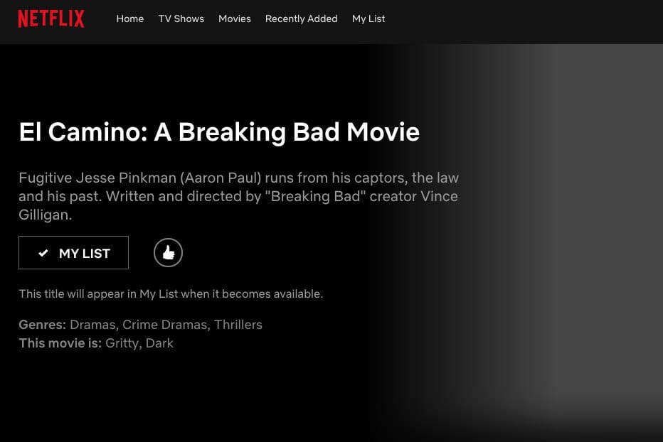 Breaking Bad su Netflix