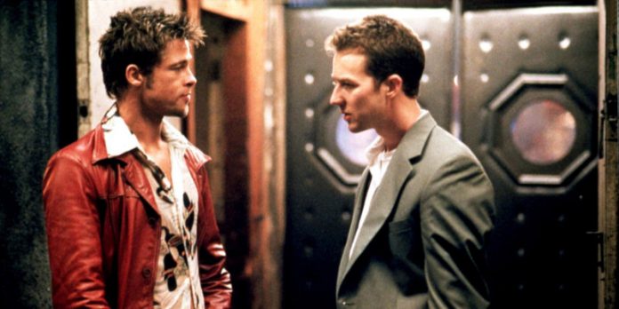 Brad Pitt ed Edward Norton insieme in Fight Club