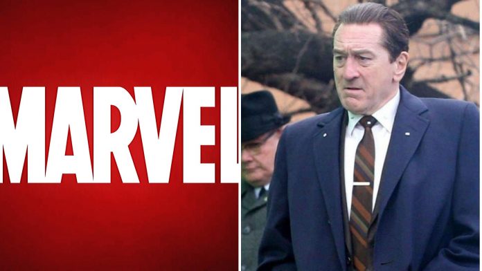 Robert De Niro e il logo Marvel