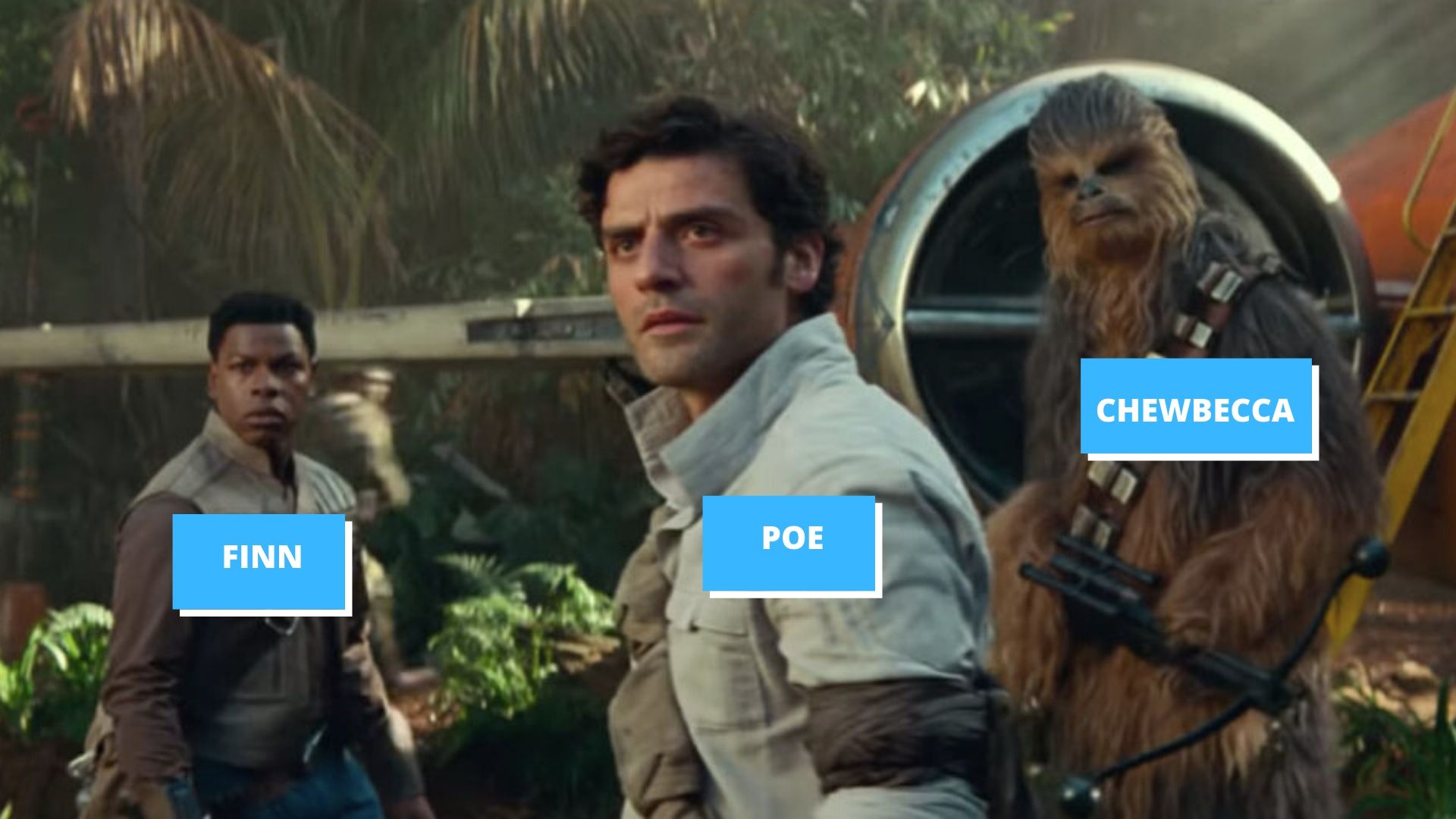 Star Wars: Finn, Poe, CHewbecca