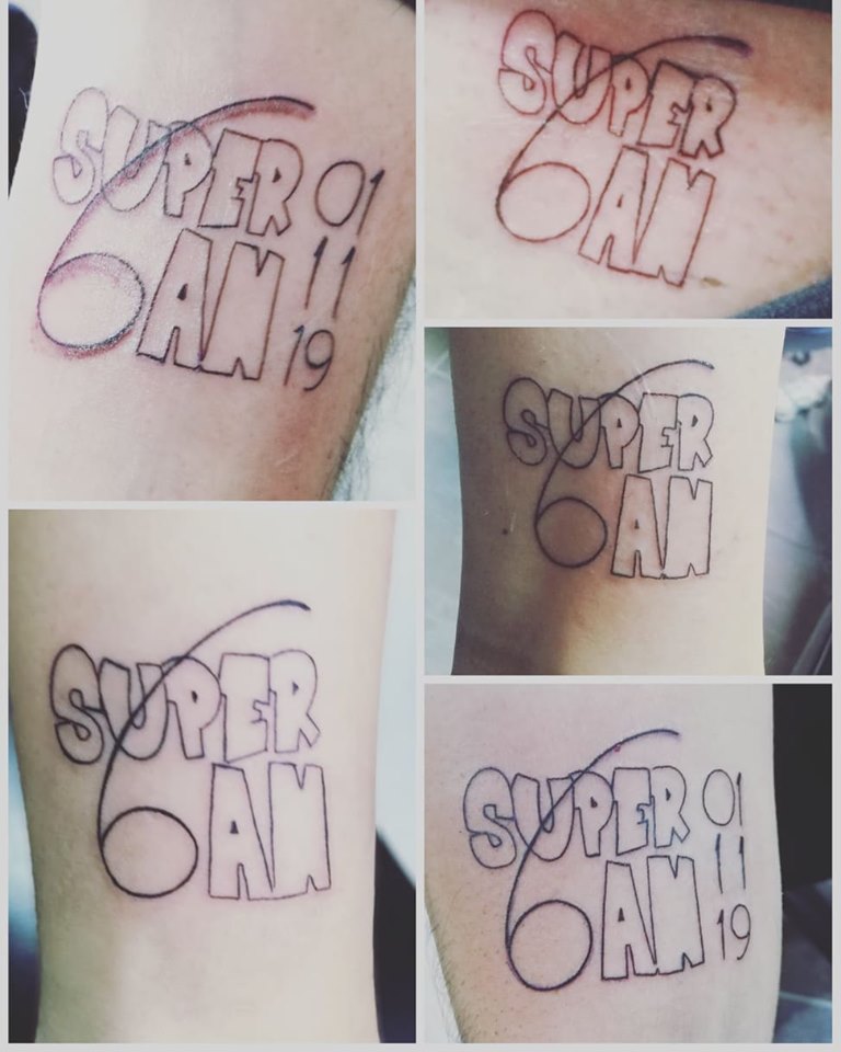 Super6an, tatuaggio