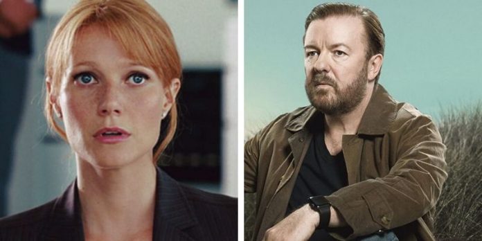 Gwyneth Paltrow e Ricky Gervais