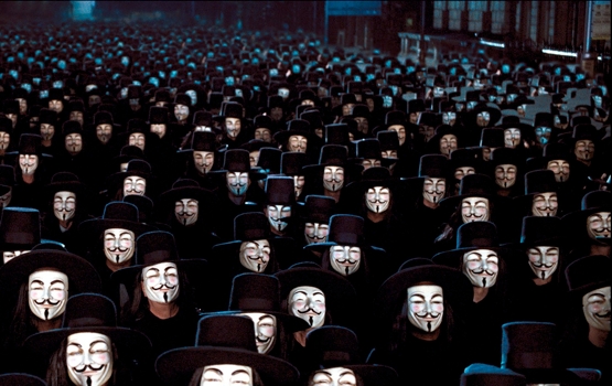 Party-Funshop24 Maschera V per Vendetta movimento anti-ACTA Guy Fawkes 