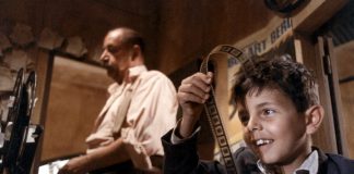 Una scena di Nuovo Cinema Paradiso