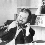Stanley-Kubrick-having-a-laugh-on-the-phone