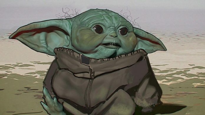 Baby Yoda, prima versione