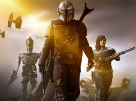 Mando, Cara Dune e IG-11 nel poster di The Mandalorian