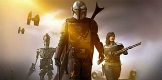 Mando, Cara Dune e IG-11 nel poster di The Mandalorian