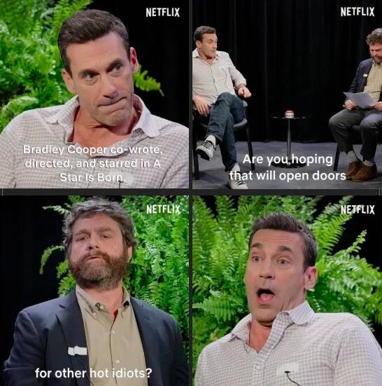 between two ferns