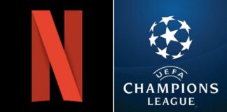 Logo netflix e champions