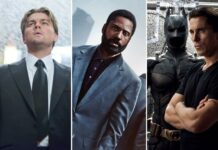Leonardo DiCaprio, John David Washington e Christian Bale nei film di Christopher Nolan