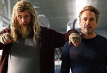 thor iron man, chris hemswort, robert downey jr.