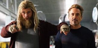 thor iron man, chris hemswort, robert downey jr.