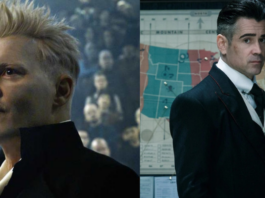 animali fantastici 3, colin farrell, grindelwald