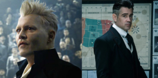 animali fantastici 3, colin farrell, grindelwald