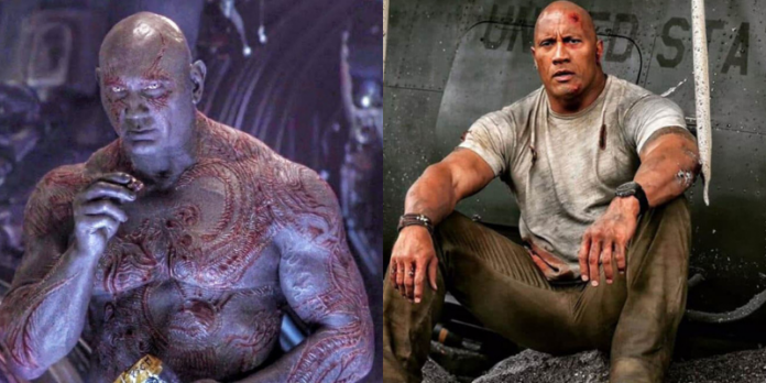 dave bautista, the rock