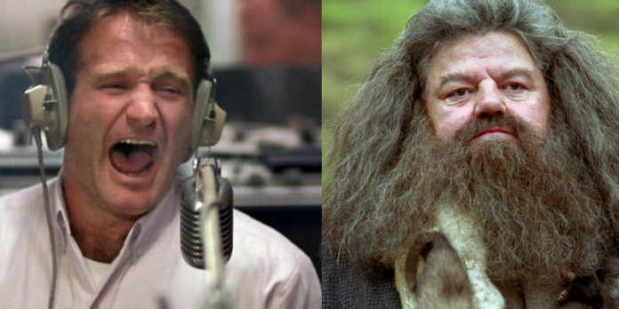 harry potter, robin williams, hagrid
