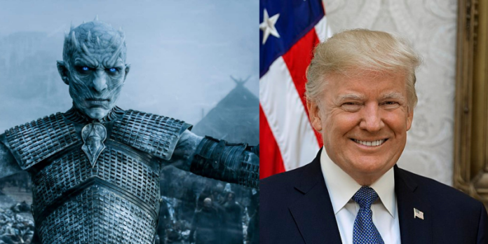 re della notte, game of thrones, donald trump