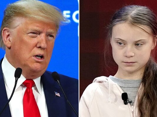 trump, greta thinberg