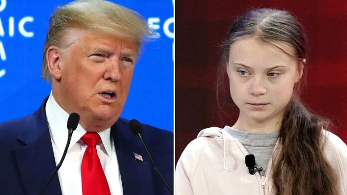 trump, greta thinberg