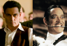 la famiglia addams, johnny depp, gomez