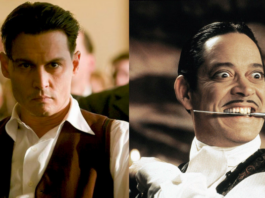 la famiglia addams, johnny depp, gomez