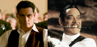 la famiglia addams, johnny depp, gomez