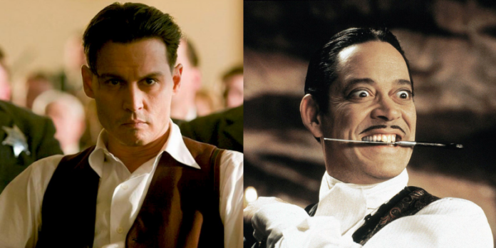 la famiglia addams, johnny depp, gomez