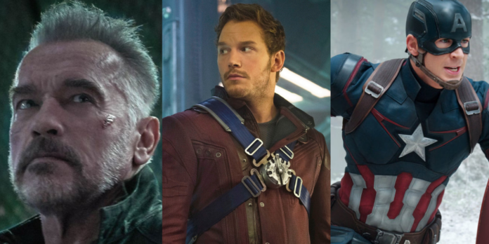 Arnold Schwarzenegger, chris pratt, chris evans