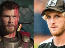 logan paul, chris hemsworth