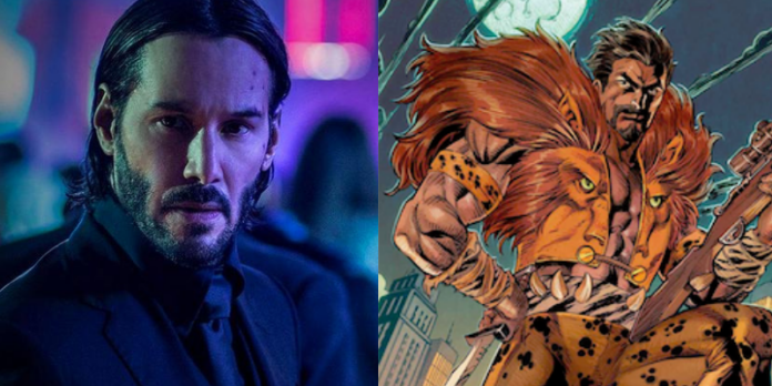 keanu reeves, kraven il cacciatore