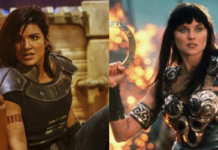 the mandalorian, gina carano, lucy lawless