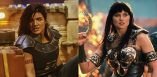 the mandalorian, gina carano, lucy lawless