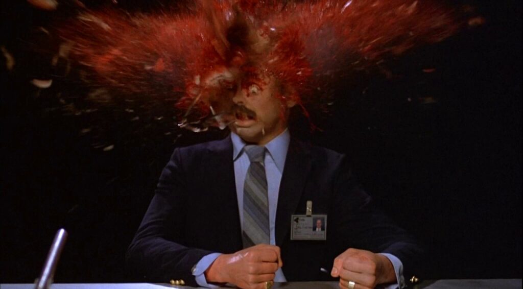 Scanners head explosion