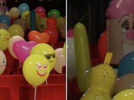 sanremo 2021, palloncino pene