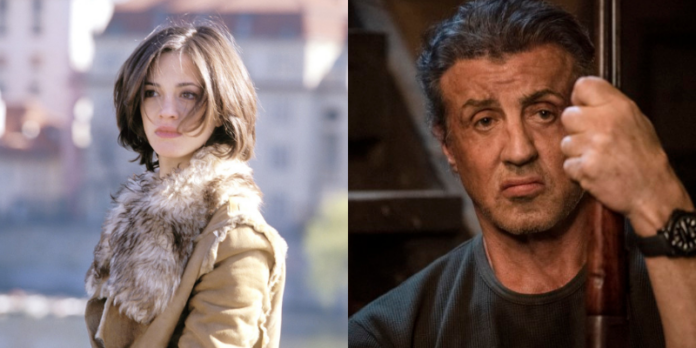 asia argento, sylvester stallone