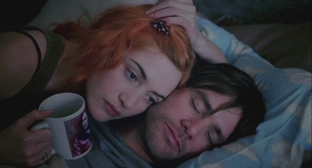 Kate Winslet; Jim Carrey; Eternal sunshine of the spotless mind; Michel Gondry