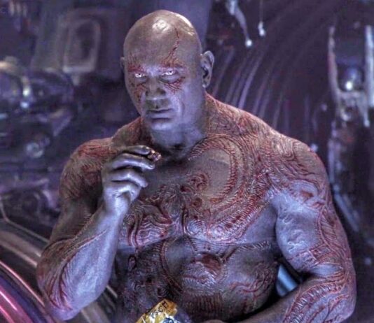guardiani della galassia 3, dave bautista, drax